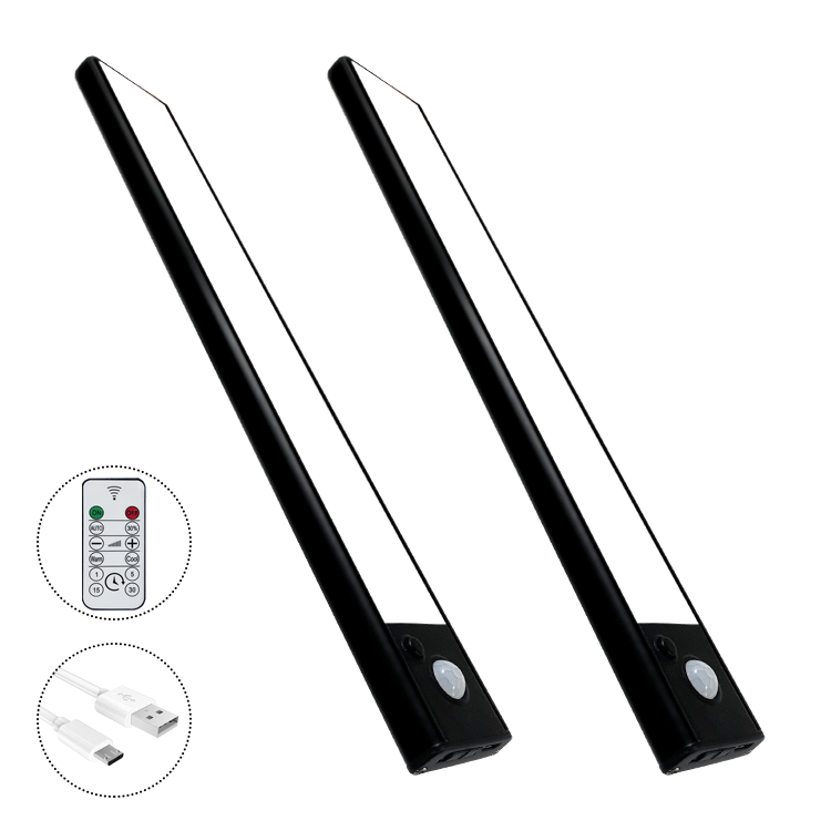 (4Pack) Ultra-Slim Rechargeable Motion Sensor Cabinet Light – No Drilling, 3 Adjustable Modes, Modern Aluminum Design for Smart Homes