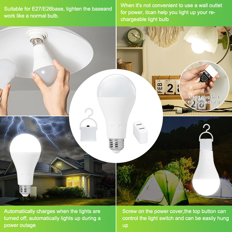 Rechargeable Emergency LED Bulb
