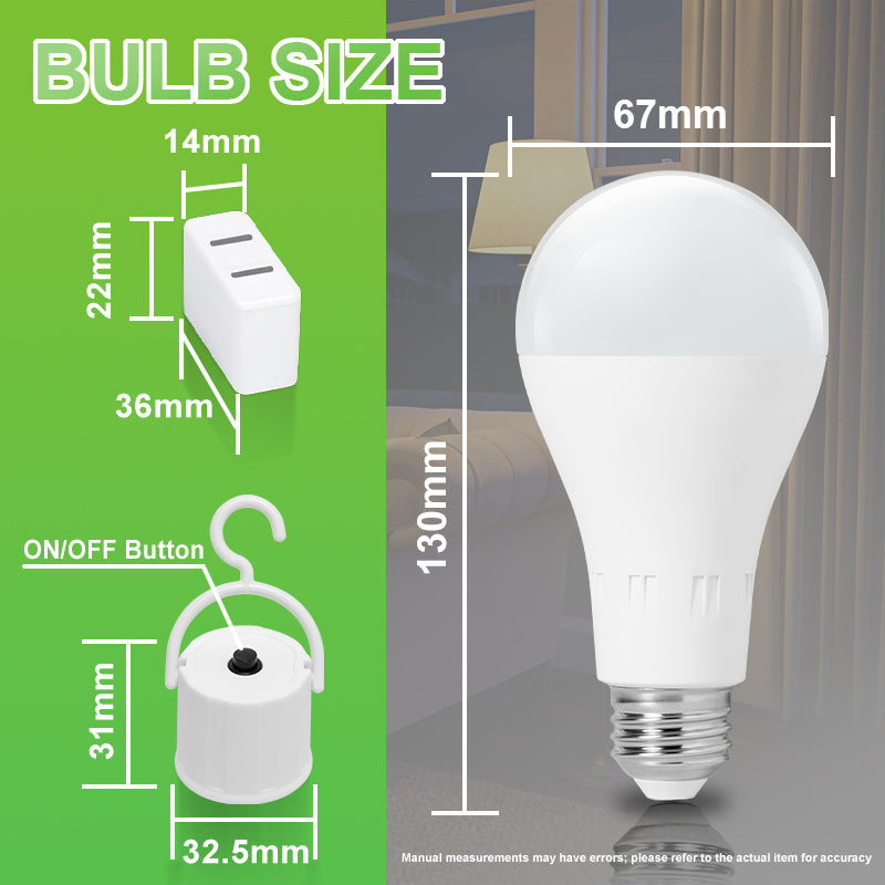 Rechargeable Emergency LED Bulb