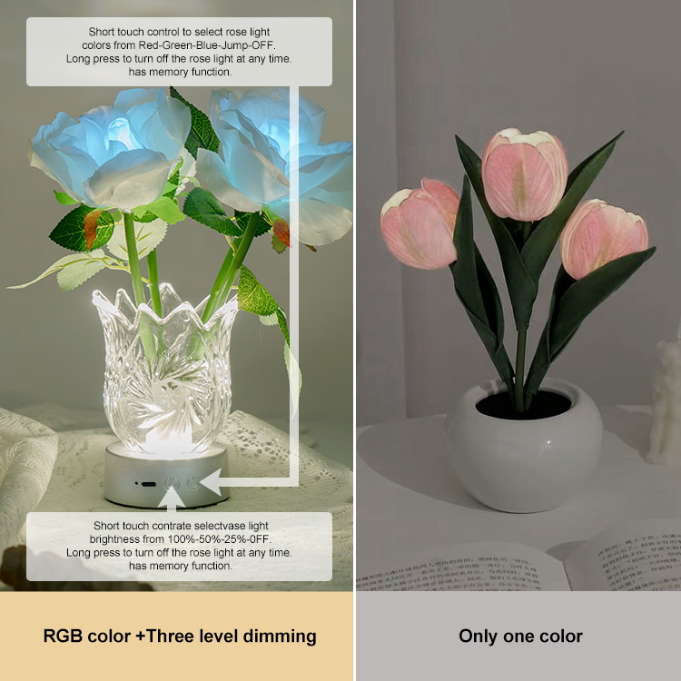 RGB Touch Flower Lantern with Remote Control Night Light | JackonLux