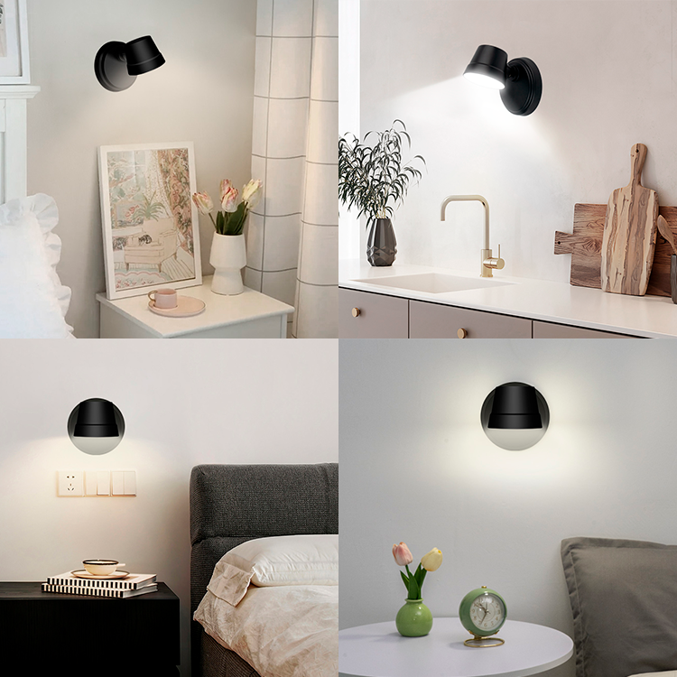 Rechargeable 360° Rotating Wall Lamp | Dimmable Touch Control | JackonLux