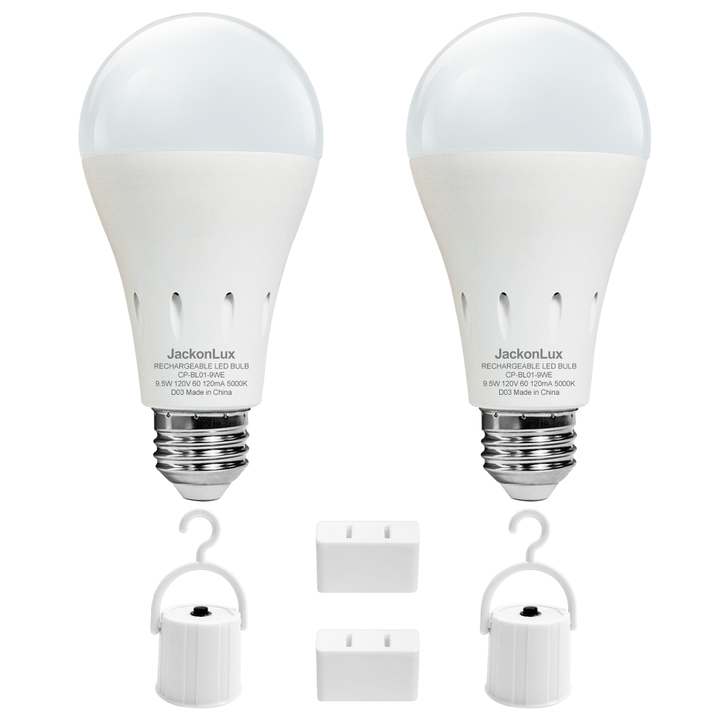 9W Portable Emergency LED Bulb | E27/E26/B22 Base | JackonLux