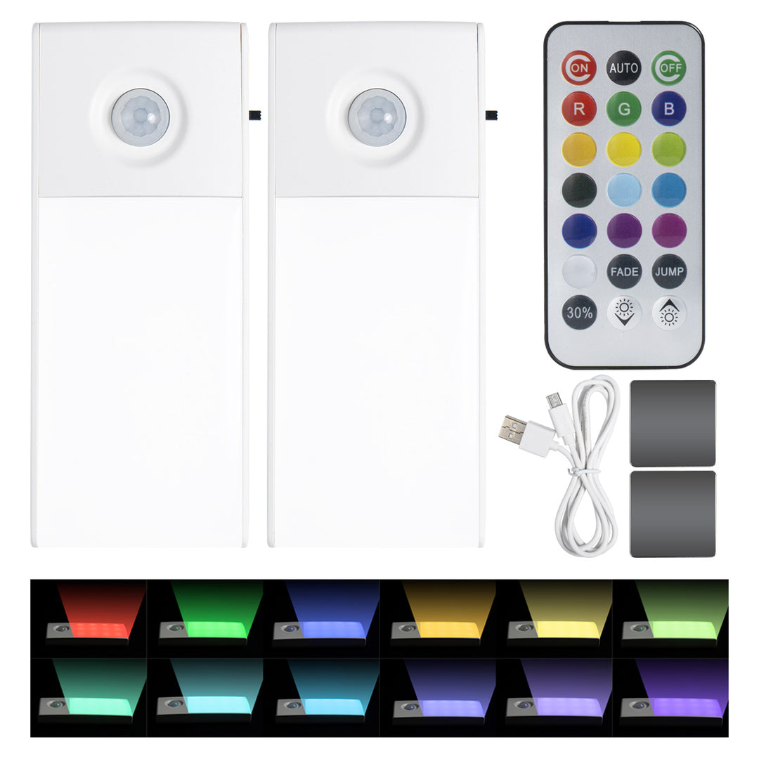 Multifunctional Rechargeable RGB Motion Sensor Cabinet Light | JackonLux