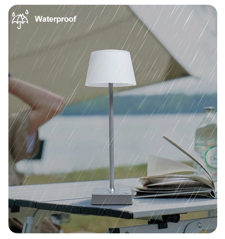 2×Rechargeable RGB Waterproof Table Lamp & (4-Pack) Dusk to Dawn Sensor LED Bulb