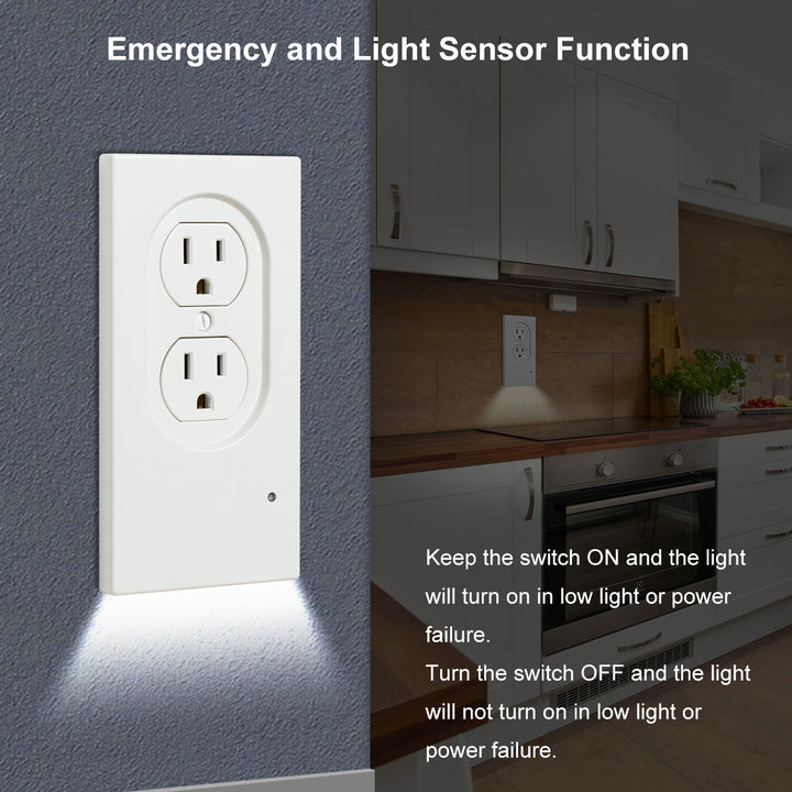 Socket Panel Light with Emergency Night Light | JackonLux