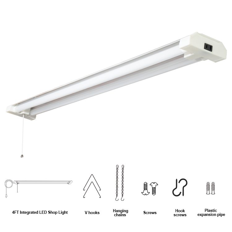 4FT LED Light Fixture | 5000LM | Linkable | V Shape Design | JackonLux