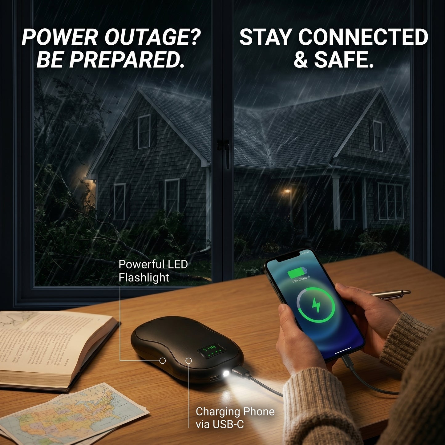 Electric Hand Warmer & Emergency Power Bank | JackonLux