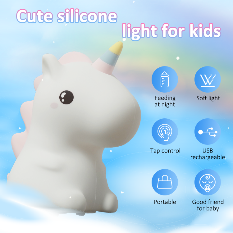 Unicorn Night Light - Color Changing Kids Sleep Light | JackonLux