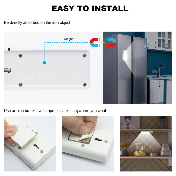 Multifunctional Rechargeable RGB Motion Sensor Cabinet Light | JackonLux