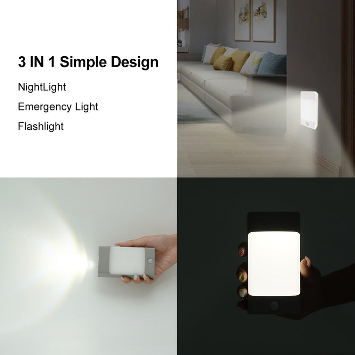 Rechargeable Motion Sensor Portable Night Light with Emergency Feature | JackonLux