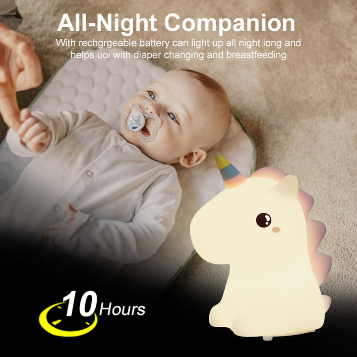 Unicorn Night Light - Color Changing Kids Sleep Light | JackonLux