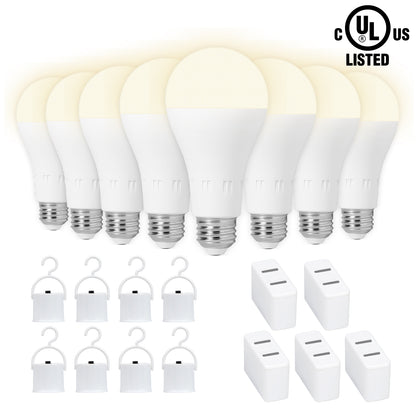 JackonLux Smart 9W Emergency LED Light Bulb - Rechargeable Battery Backup for Home & Outdoor