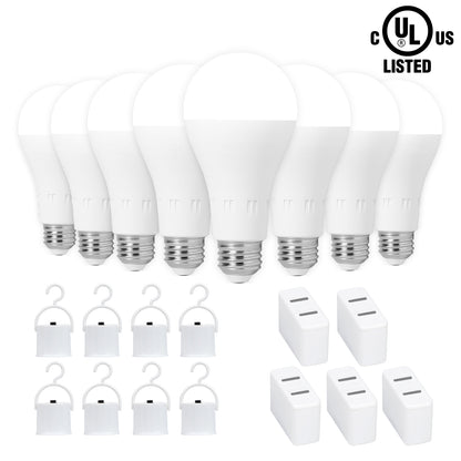 JackonLux Smart 9W Emergency LED Light Bulb - Rechargeable Battery Backup for Home & Outdoor