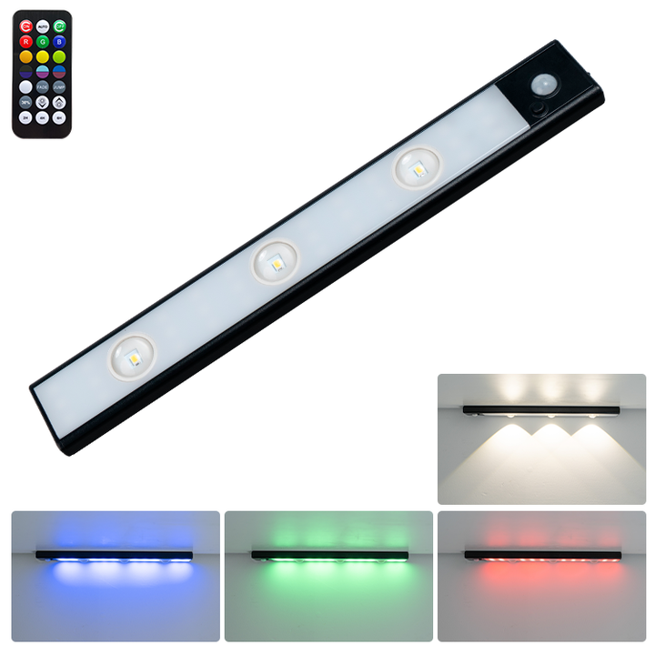 Rechargeable RGB Induction Cabinet Light with Remote Control | JackonLux