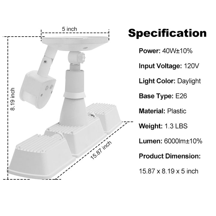 High Lumen Outdoor Motion Sensor Light with Adjustable Angle | JackonLux