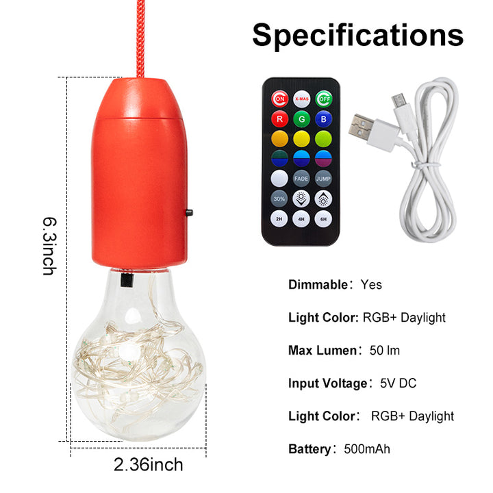 RGB Decorative Light Bulb with Remote Control & Multi-Color Modes | JackonLux