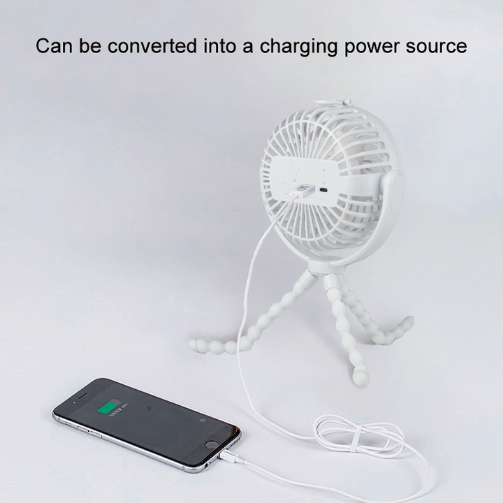 Multifunctional Portable Fan Light | 5200mAh Power Bank | JackonLux