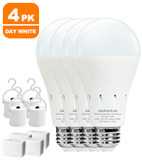 9W Portable Emergency LED Bulb | E27/E26/B22 Base | JackonLux