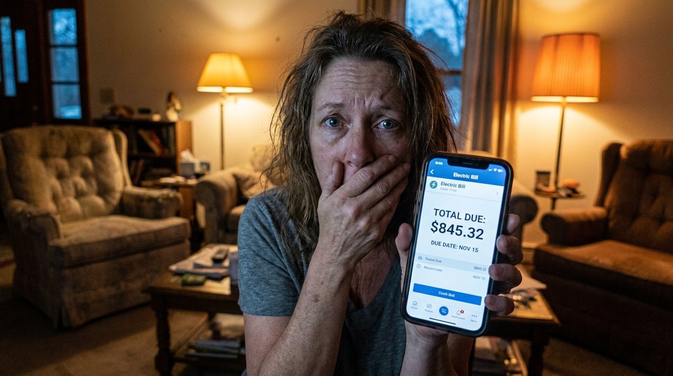 Woman shocked by high electricity bill at home