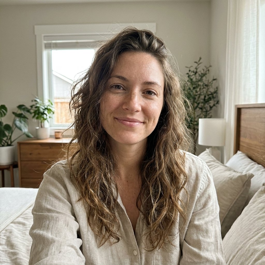 woman relaxing in bedroom 202605142227