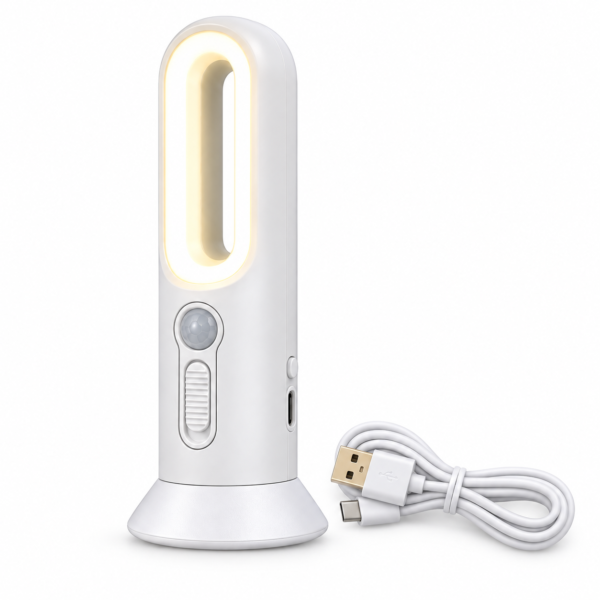 Rechargeable Motion Sensor Night Light Flashlights, 2 Pack