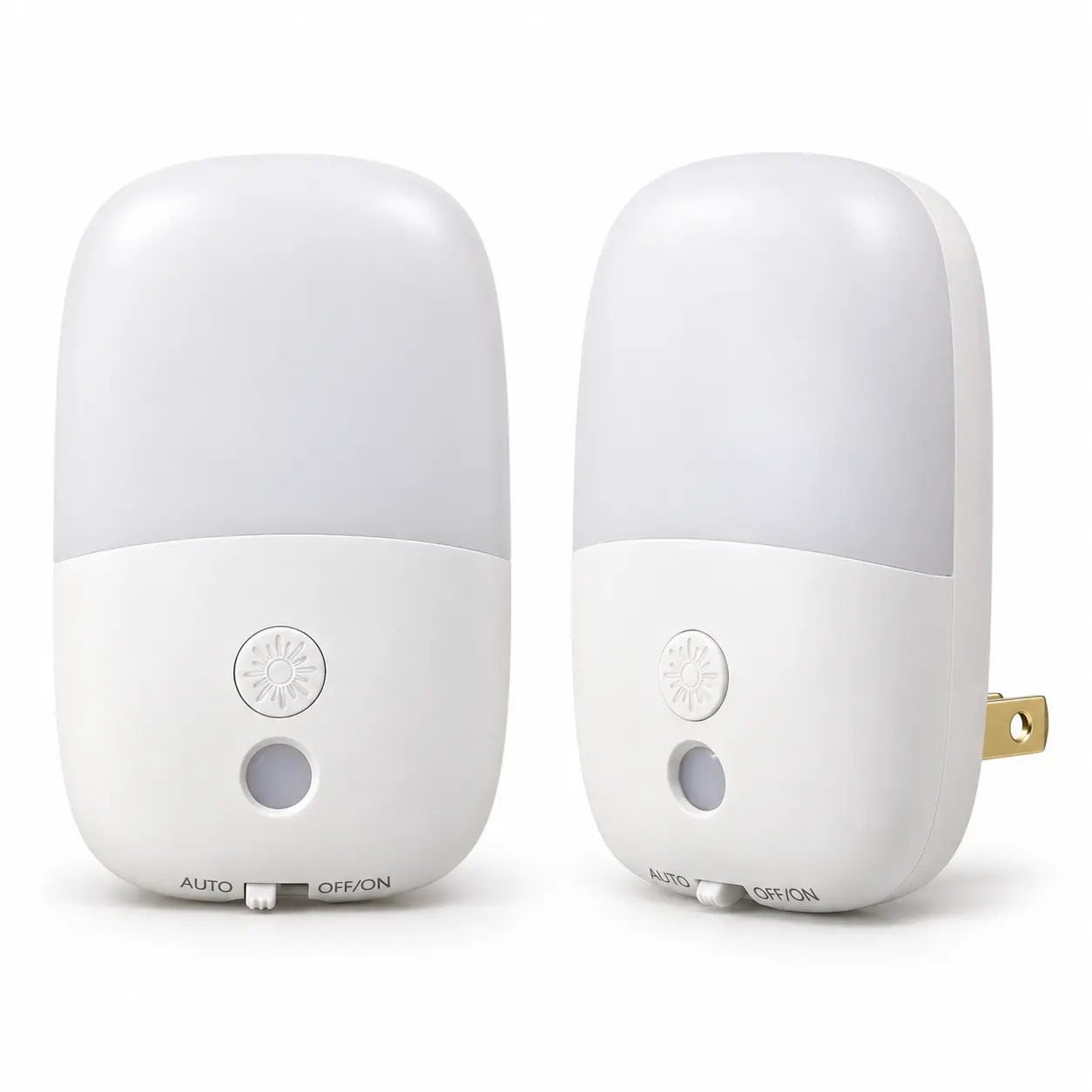 670nm Red Night Light with Retractable Plug, 2 Pack: white Product View