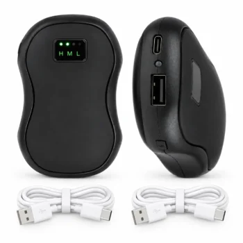 Rechargeable Hand Warmers 2 Pack – 5200mAh: black Hand Warmer Product View