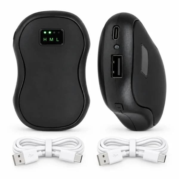 Rechargeable Hand Warmers 2 Pack – 5200mAh: black Hand Warmer Product View