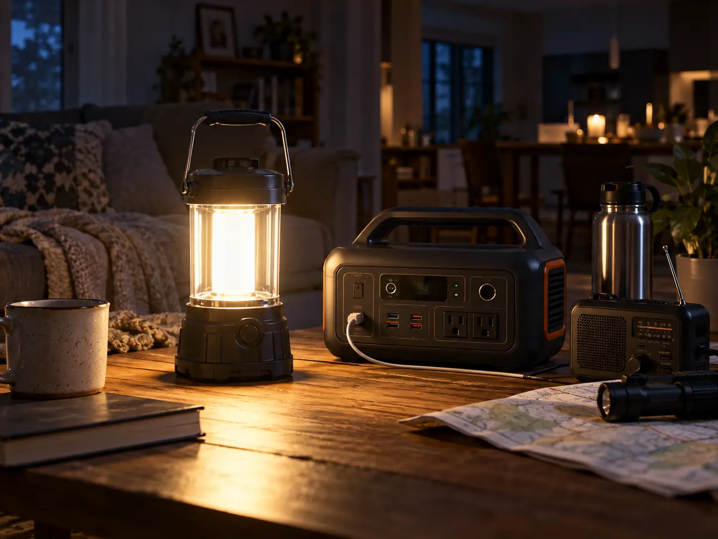 Emergency lighting for unexpected moments