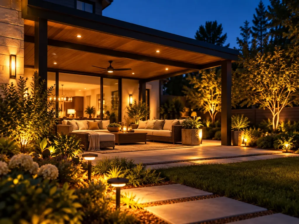 Outdoor patio and pathway lighting