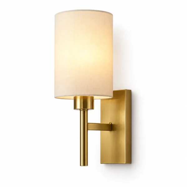 Warm gold wall sconce