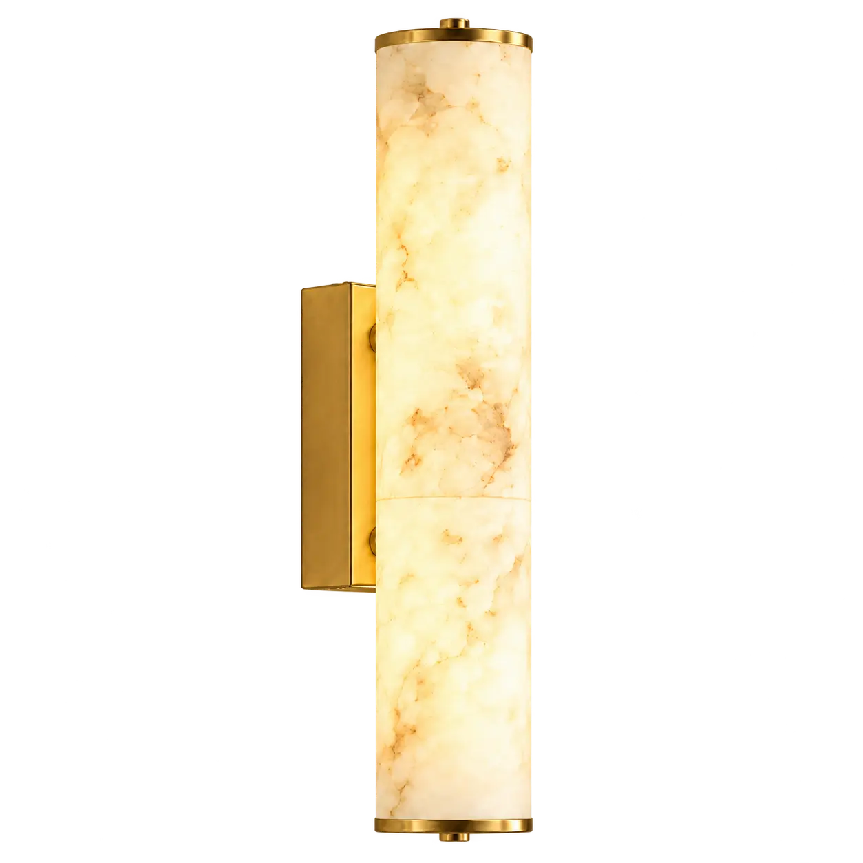 Natural Alabaster Cylinder Wall Sconce product view