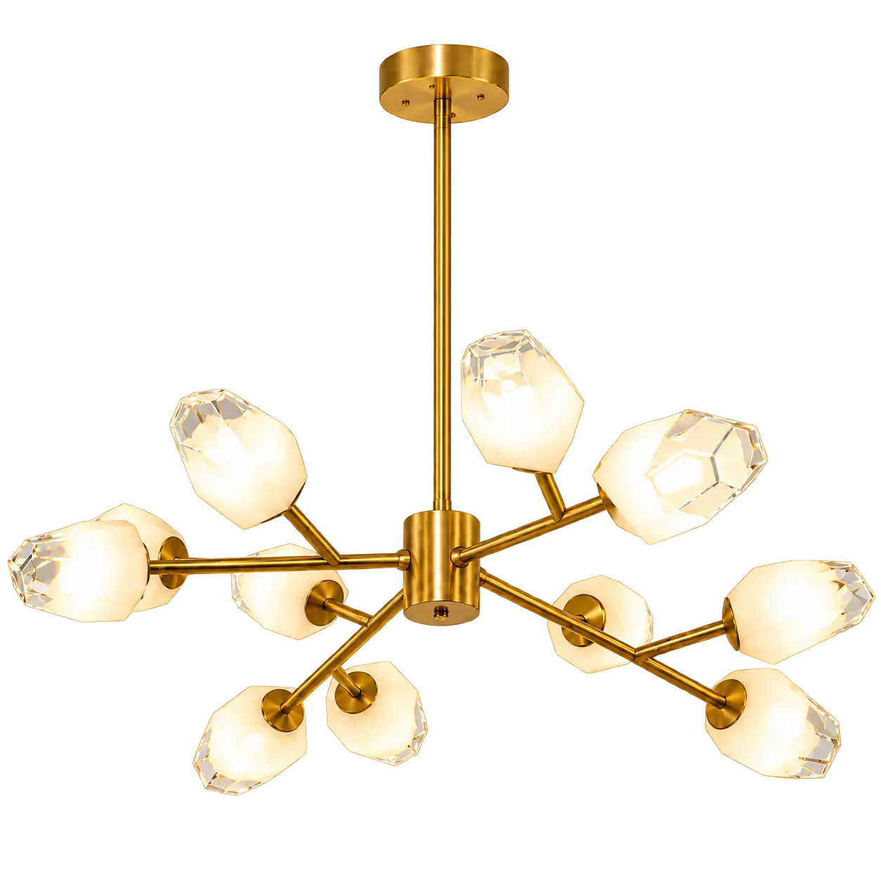 Brushed Gold Sputnik Chandelier product view