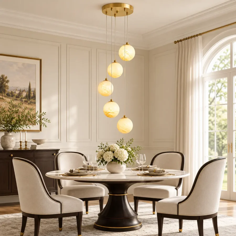 5-Light Globe Cluster Pendant Light | JackonLux