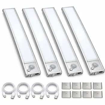12-Inch Rechargeable Motion Sensor Under Cabinet Lights: 4-Pack Product View