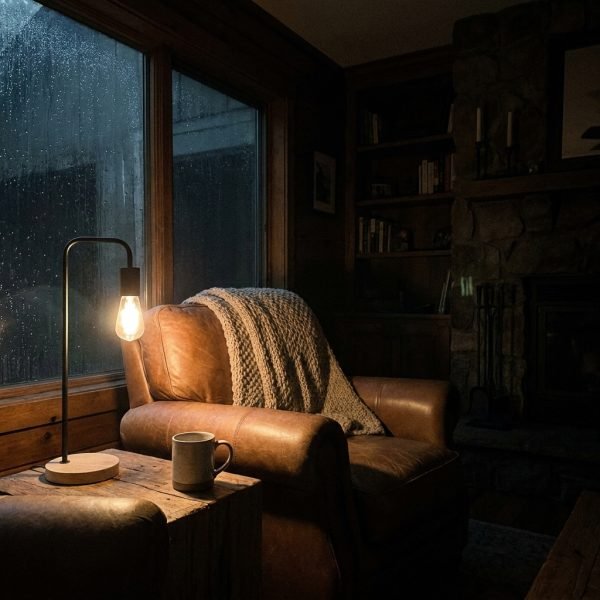 lamp glowing in dark room 202605140950